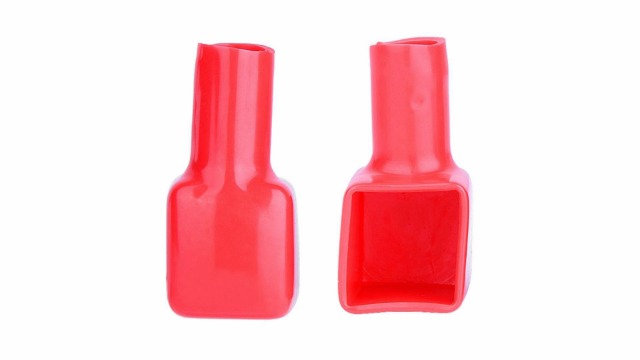 Amazon | バッテリーターミナルカバー 2個セット 赤と黒